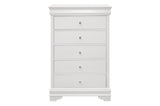 Homelegance - Lana 6 Piece Eastern King Bedroom Set In White - 1556Wk-1Ek-6Set