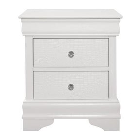 Lana Night Stand In White 1556W-4 | Homelegance