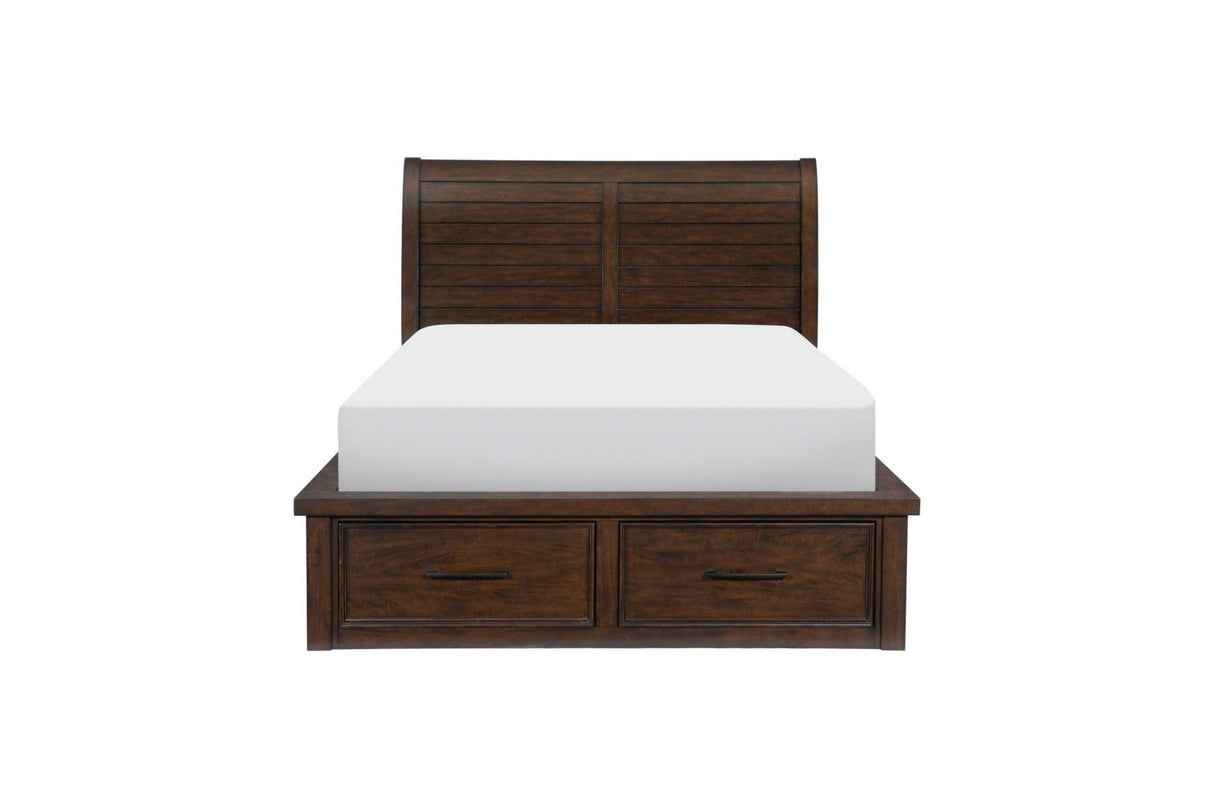Homelegance - Logandale Queen Platform Bed In Brown - 1559-Q