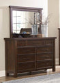 Logandale Dresser And Mirror In Brown 1559-Dm | Homelegance