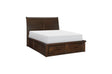Logandale Queen Platform Bed In Brown 1559-Q | Homelegance