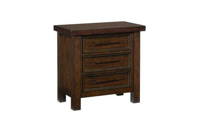 Homelegance - Logandale Night Stand In Brown - 1559-N