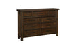 Logandale 1559-5 Dresser by Homelegance | Brown Mango Veneer Finish