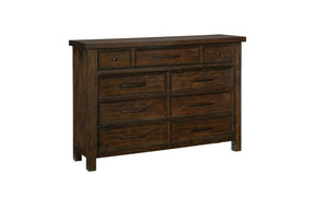 Logandale 1559-5 Dresser by Homelegance | Brown Mango Veneer Finish