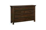 Homelegance - Logandale Dresser And Mirror In Brown - 1559-Dm