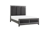 Homelegance - West End Queen Bed In Wire-Brushed Gray - 1566Gy-1*