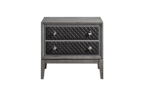 Homelegance - West End Night Stand In Wire-Brushed Gray - 1566Gy-4