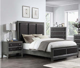 Homelegance - West End 3 Piece Eastern King Bedroom Set In Wire-Brushed Gray - 1566Gyk-1Ek-3Set