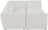 Miramar - Modular Sectional 6 Piece - Cream - Fabric - Modern & Contemporary - Home Elegance USA