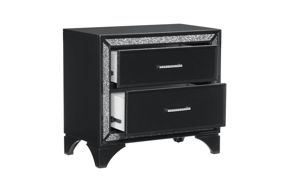 Homelegance - Salon 3 Piece Queen Bedroom Set - 1572Bk-Q-3Set