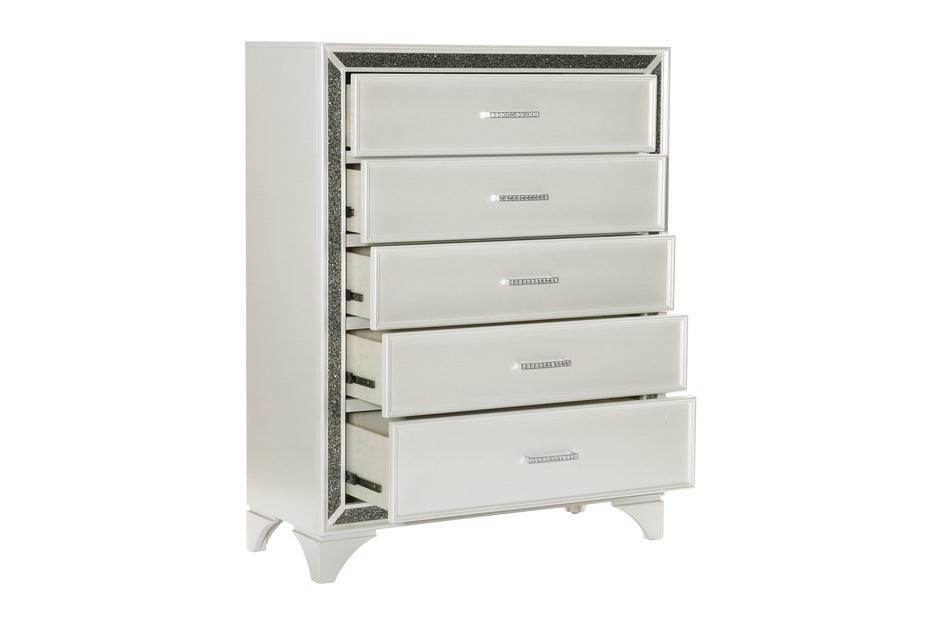 Homelegance - Salon Chest In Pearl White Metallic - 1572W-C