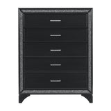 Homelegance - Salon Chest In Pearl Black Metallic - 1572Bk-C