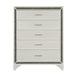 Homelegance - Salon Chest In Pearl White Metallic - 1572W-C