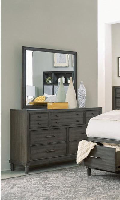 Homelegance - Wittenberry Dresser With Mirror In Gray - 1573-Dm