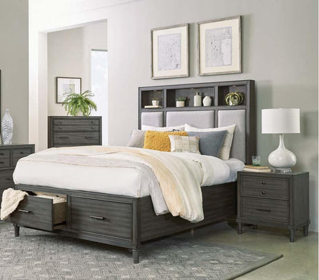 Homelegance - Wittenberry 3 Piece Eastern King Platform Bedroom Set In Gray - 1573K-1Ek-3Set