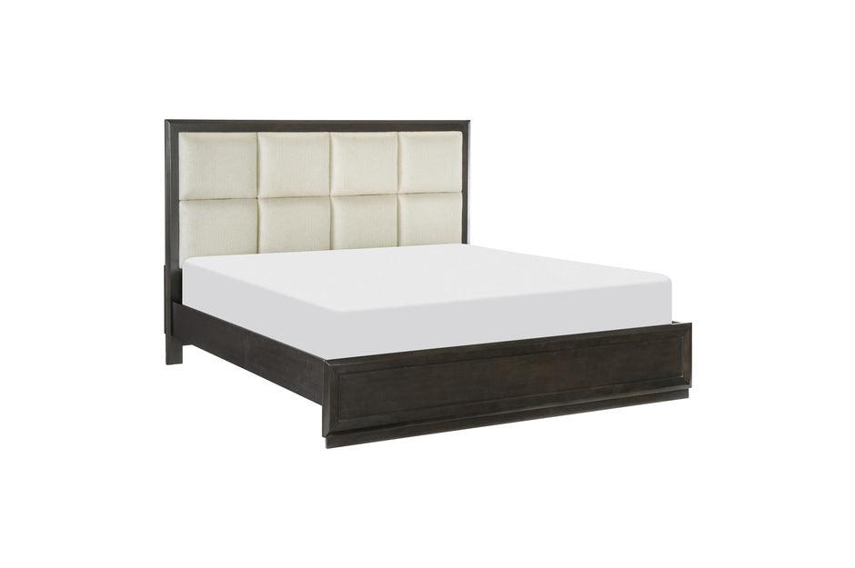Homelegance - Hodgin Queen Platform Bed In Dark Charcoal - 1575-1