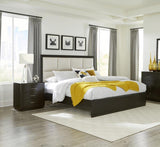 Homelegance - Hodgin 3 Piece Eastern King Platform Bedroom Set In Dark Charcoal - 1575K-1Ek-3Set