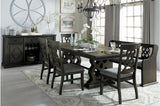 Homelegance - Arasina Dark Pewter Extendable Rectangular Dining Table - 5559N-96