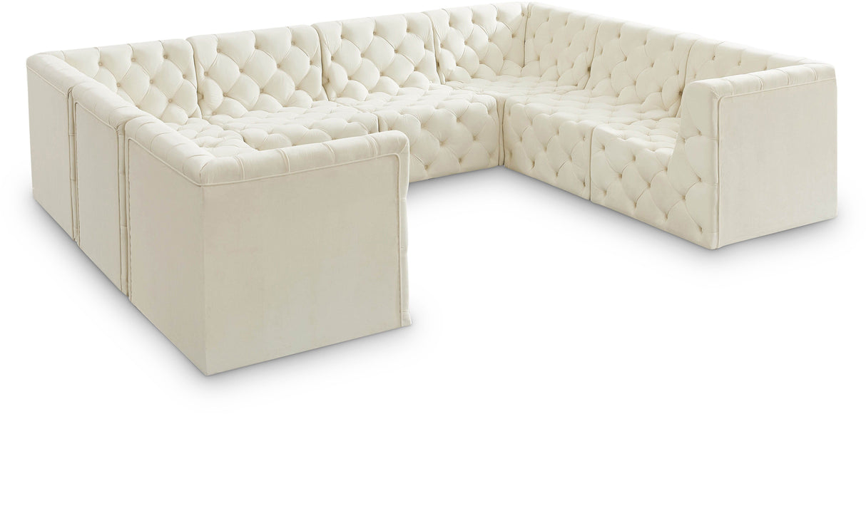 Tuft - Modular Sectional 8 Piece - Cream - Fabric - Home Elegance USA