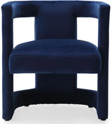 Meridian Furniture - Blair Velvet Dining-Accent Chair In Navy - 530Navy