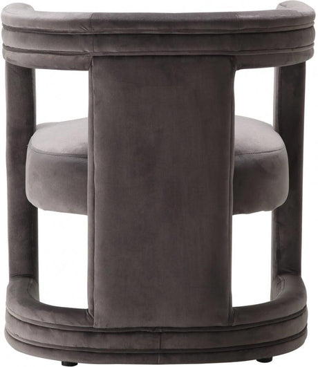 Meridian Furniture - Blair Velvet Dining-Accent Chair In Grey - 530Grey