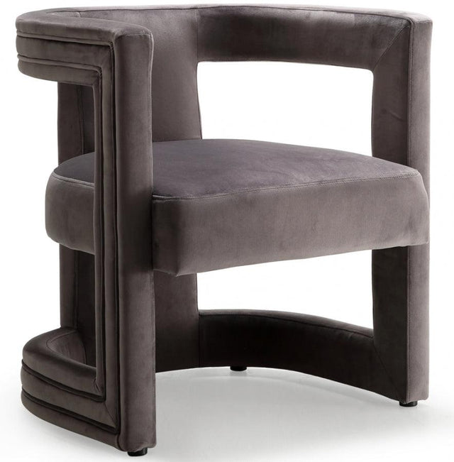 Meridian Furniture - Blair Velvet Dining-Accent Chair In Grey - 530Grey