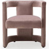 Meridian Furniture - Blair Velvet Dining-Accent Chair In Pink - 530Pink