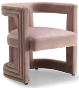 Blair Velvet Dining - Accent Chair In Pink - 530Pink | Meridian | Home Elegance USA