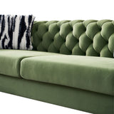 Modern velvet sofa MINT GREEN color - Home Elegance USA