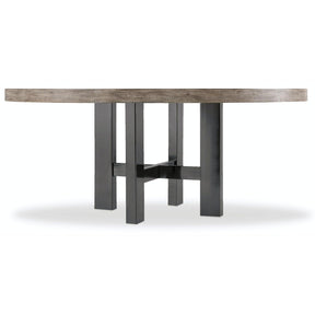 Curata 72-Inch Round Dining Table Mountain Modern Greige – Hooker Furniture