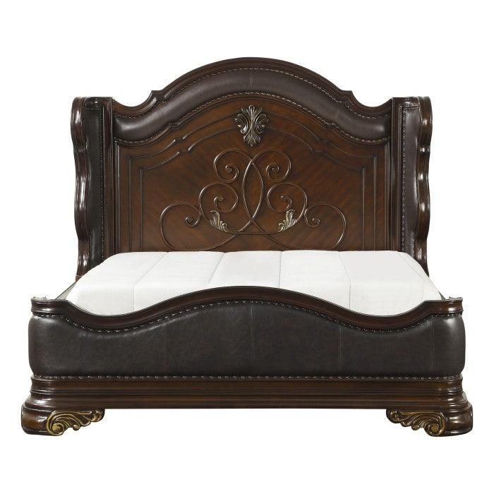 Homelegance - Royal Highlands Eastern King Bed In Rich Cherry - 1603K-1Ek