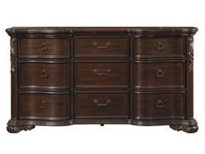 Royal Highlands 9-Drawer Dresser in Dark Cherry – Homelegance 1603-5