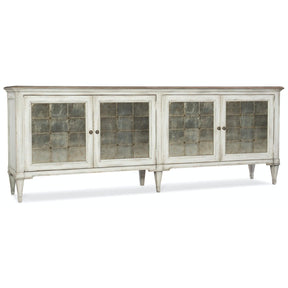 Melange White Eglomise Credenza TV Cabinet – Hooker Furniture