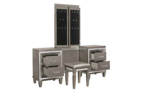 Homelegance - Tamsin Vanity Dresser With Mirror And Vanity Stool - 1616-15-14