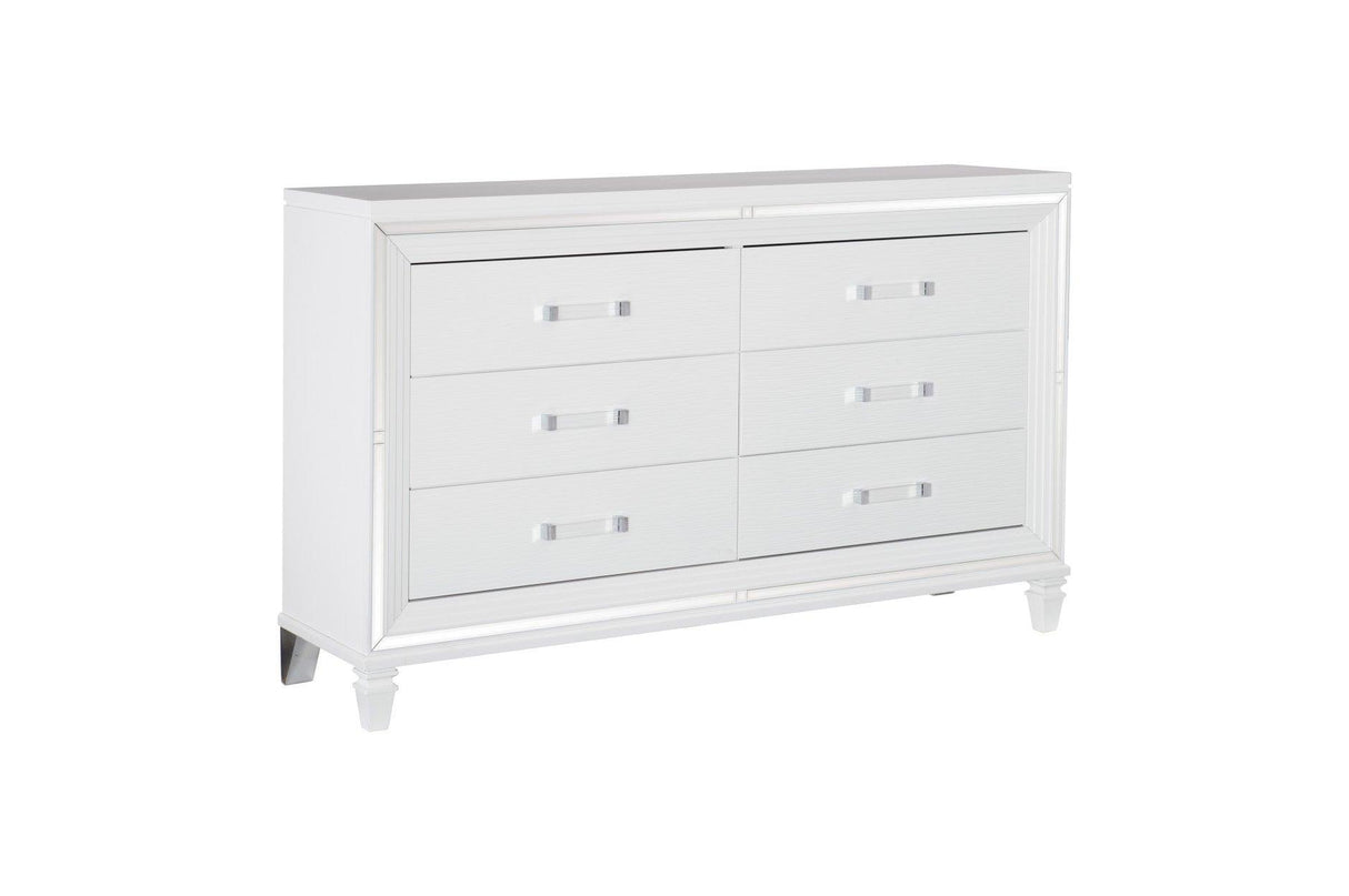 Homelegance - Tamsin 6 Piece Eastern King Platform Bedroom Set In White - 1616Wk-1Ek-6Set