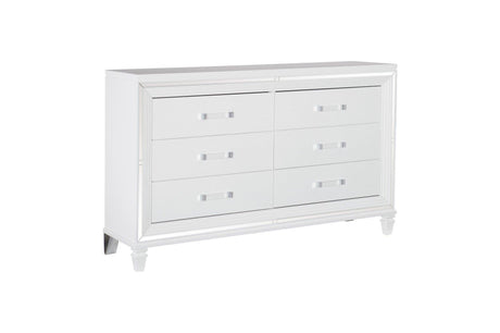 Tamsin 6 Piece Queen Platform Bedroom Set In White 1616W-1-6Set | Homelegance