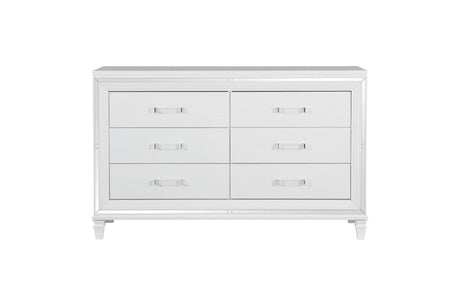 Tamsin 5 Piece Eastern King Platform Bedroom Set In White 1616Wk-1Ek-5Set | Homelegance