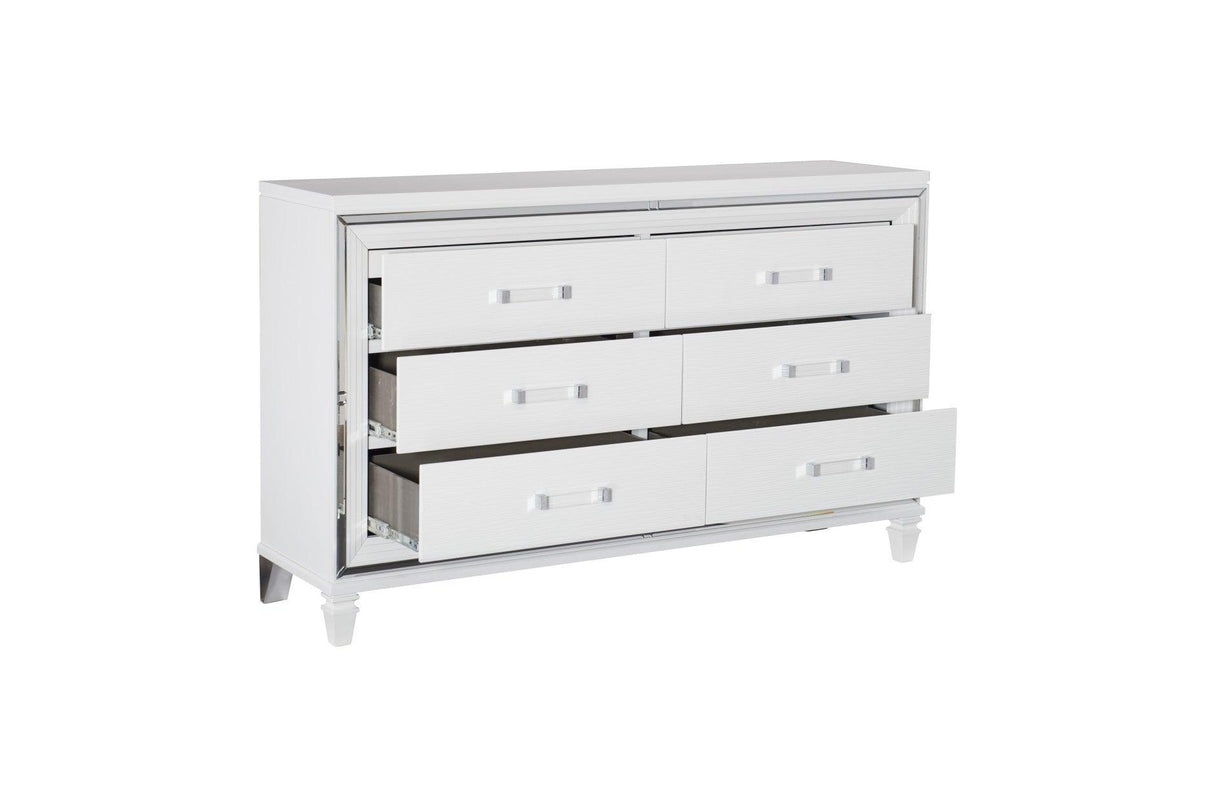 Homelegance - Tamsin 6 Piece Eastern King Platform Bedroom Set In White - 1616Wk-1Ek-6Set