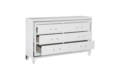 Tamsin 5 Piece Queen Platform Bedroom Set In White 1616W-1-5Set | Homelegance