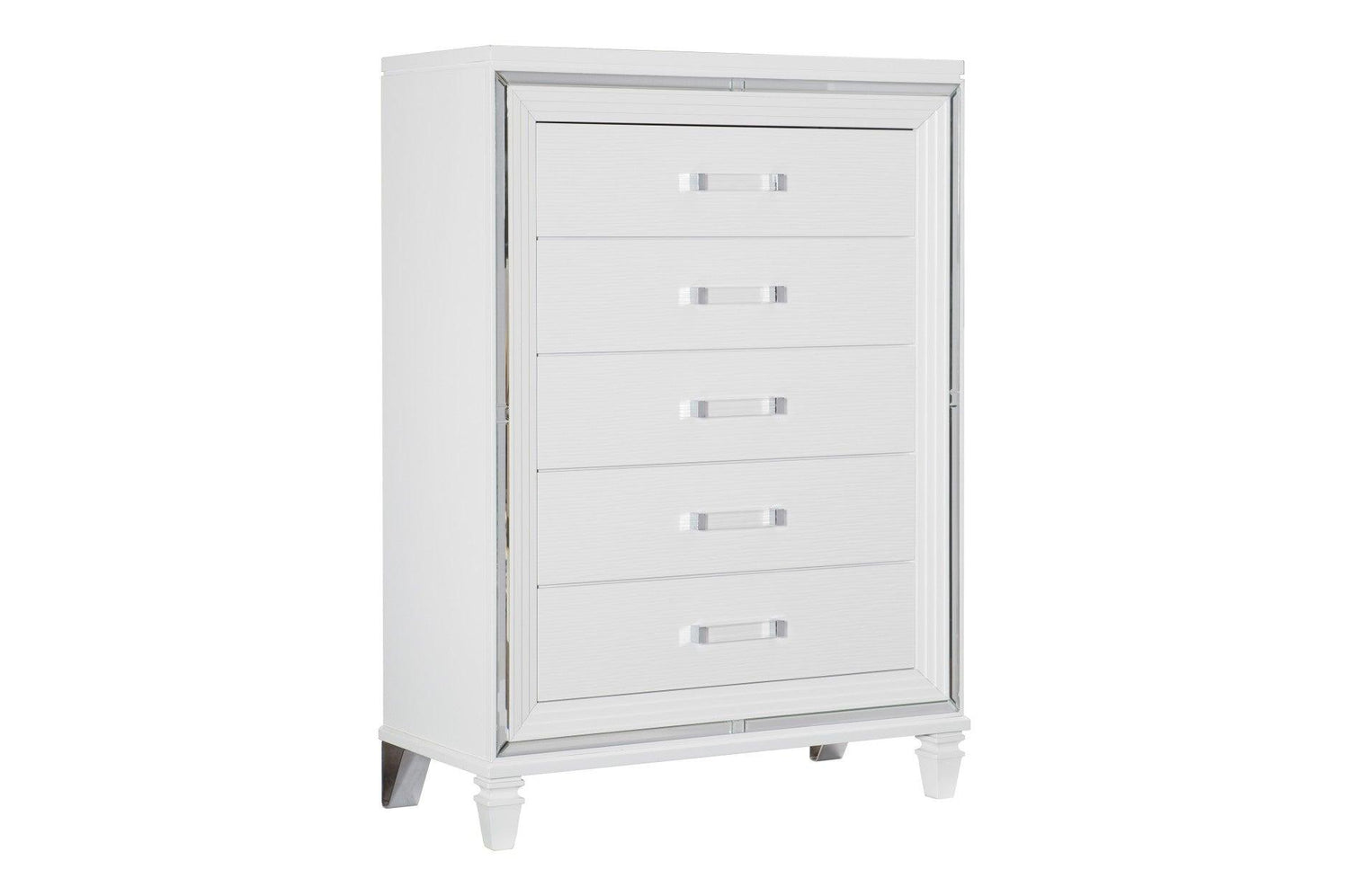 Homelegance - Tamsin 6 Piece Queen Platform Bedroom Set In White - 1616W-1-6Set