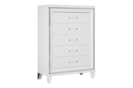 Tamsin 6 Piece Queen Platform Bedroom Set In White 1616W-1-6Set | Homelegance
