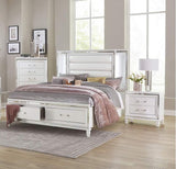 Homelegance - Tamsin 5 Piece Eastern King Platform Bedroom Set In White - 1616Wk-1Ek-5Set