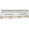 Urban Elevation Low Entertainment Console in White Plaster Finish – Hooker Furniture