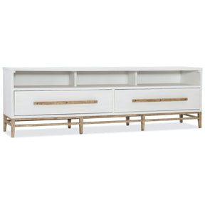 Urban Elevation Low Entertainment Console in White Plaster Finish – Hooker Furniture