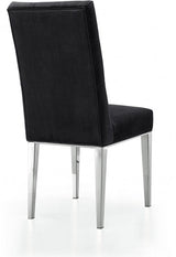 Meridian Furniture - Juno Velvet Dining Chair In Black (Set Of 2) - 732Black-C