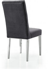 Meridian Furniture - Juno Velvet Dining Chair In Grey (Set Of 2) - 732Grey-C