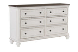 Homelegance - Baylesford Dresser In Antique White - 1624W-5