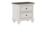 Homelegance - Baylesford Night Stand In Antique White - 1624W-4