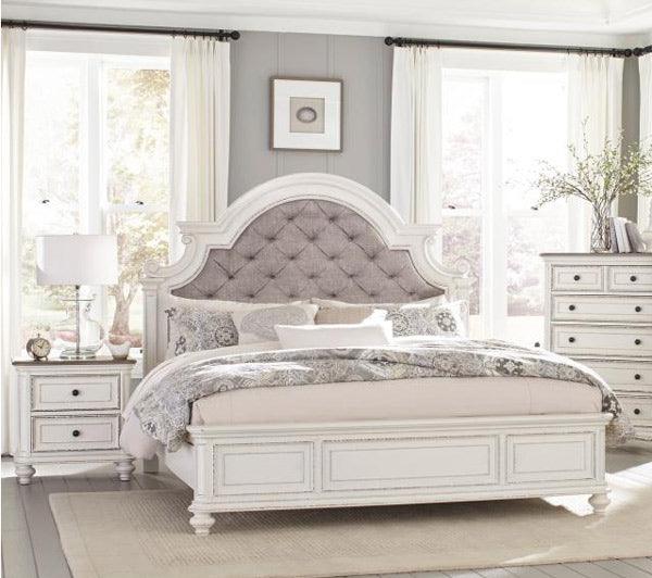 Baylesford 3 Piece Eastern King Bedroom Set In Antique White 1624Kw - 1Ek - 3Set | Homelegance | Home Elegance USA