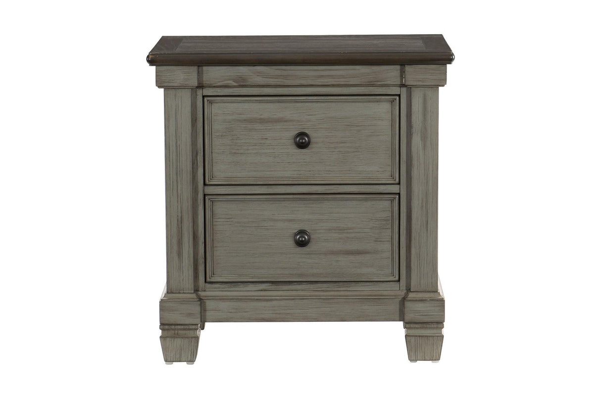 Homelegance - Weaver 5 Piece Eastern King Bedroom Set In Antique Gray - 1626Gyk-1Ek-5Set